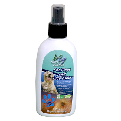 Pet Fleas and Lice Killer -200ml Spray